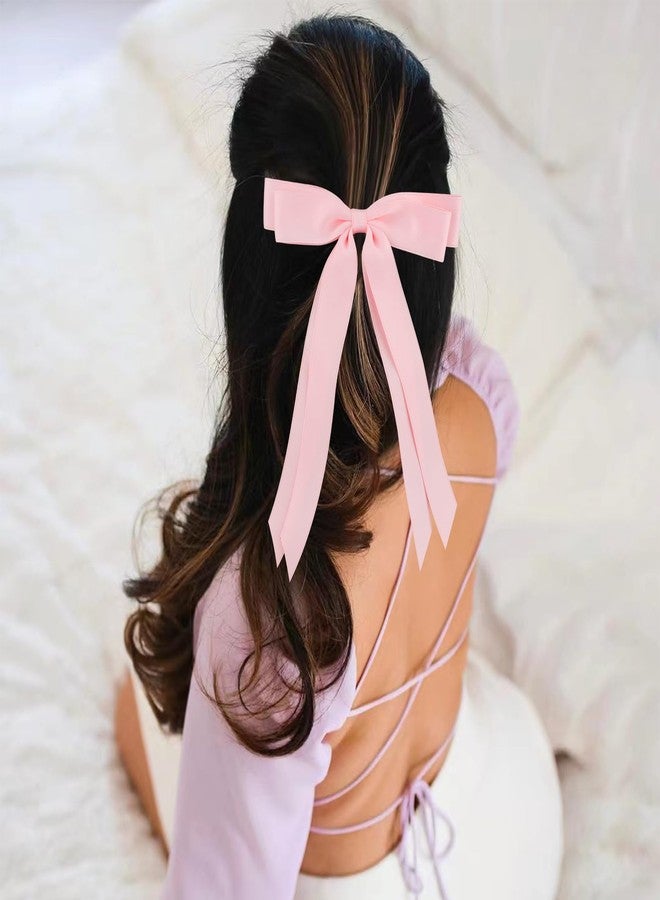 Canitor Hair Bows for Girls Cute Hair Accessories for Women Hair Ribbons Hair Clips Preppy Tween Teen Girl Gifts Trendy Stuff Black White Blue Pink Stocking Stuffers for Christmas - Image 2